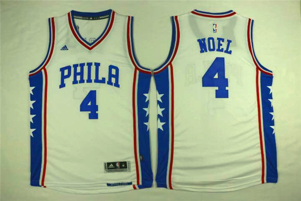 Philadelphia 76ers 4 Nerlens Noel white  Swingman Adidas men nba basketball jerseys