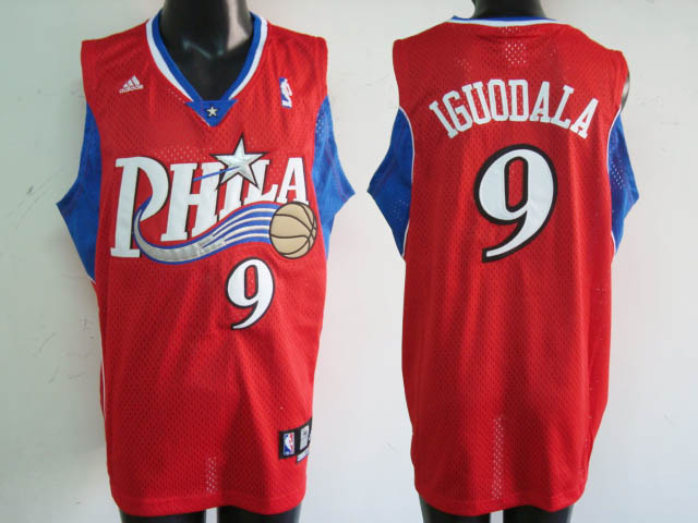 Philadelphia 76ers 9 Andre Iguodala red Adidas men nba basketball jerseys