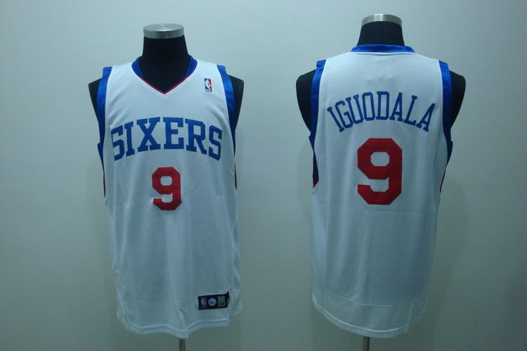 Philadelphia 76ers 9 Andre Iguodala white Adidas men nba basketball jerseys