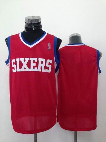 Philadelphia 76ers blank red Adidas men nba basketball jerseys