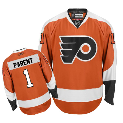 Philadelphia Flyers 1 Parent orange men nhl ice hockey  jerseys