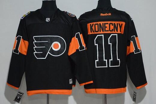 Philadelphia Flyers 11 KONECNY Stadium Series Black nhl Jersey