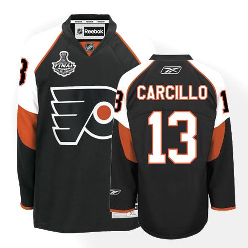 Philadelphia Flyers 13 Daniel Carcillo Black men nhl ice hockey  jerseys