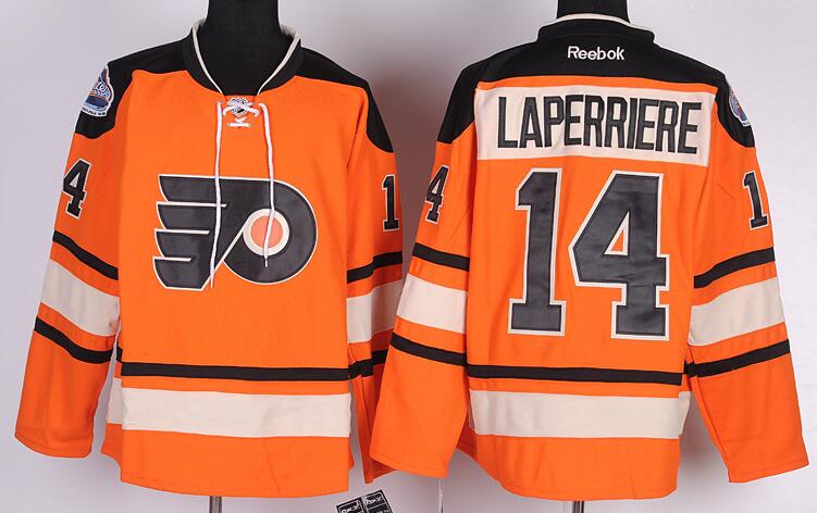 Philadelphia Flyers 14 Sean Couturie Orange men nhl ice hockey jerseys