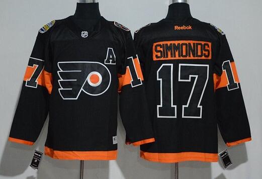 Philadelphia Flyers 17 Wayne Simmonds Stadium Series Black nhl Jersey