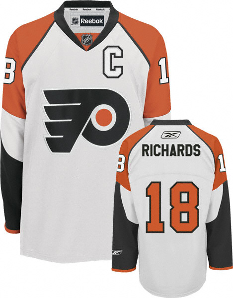 Philadelphia Flyers 18 Mike Richards whiteJersey men nhl ice hockey  jerseys