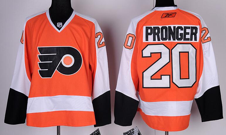 Philadelphia Flyers 20 PRONGER orange men nhl ice hockey  jerseys