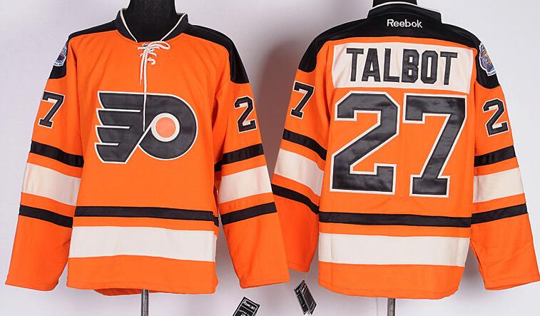 Philadelphia Flyers 27 TALBOT Orange 2011 New men nhl ice hockey  jerseys