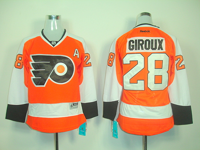 Philadelphia Flyers 28# GIROUX orange women NHL Jerseys