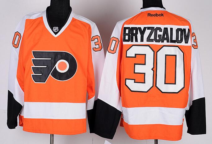 Philadelphia Flyers 30 BRYZGALOV orange men nhl ice hockey  jerseys