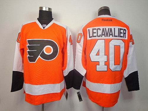 Philadelphia Flyers 40 LECAVALIER Orange men nhl ice hockey  jerseys