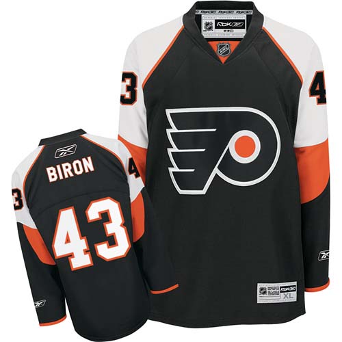 Philadelphia Flyers 43 Martin Biron black men nhl ice hockey  jerseys