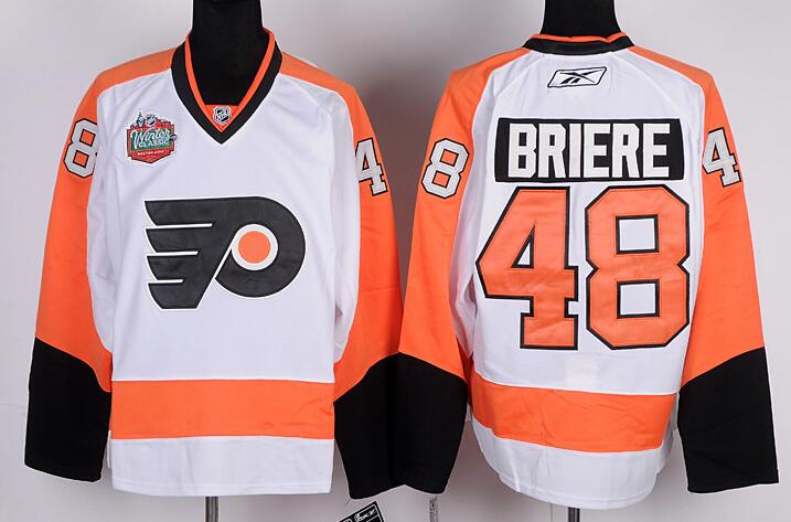 Philadelphia Flyers 48 Daniel Briere men nhl ice hockey  jerseys