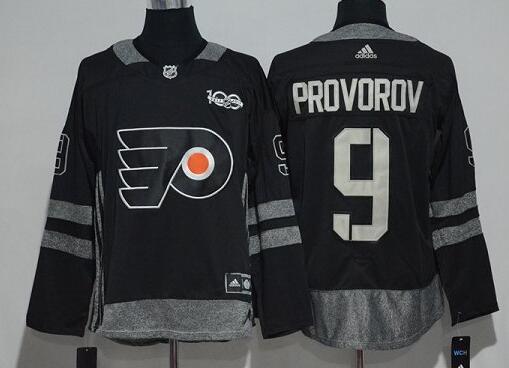 Philadelphia Flyers 9 PROVOROV Stadium Series 100th Black nhl Jersey