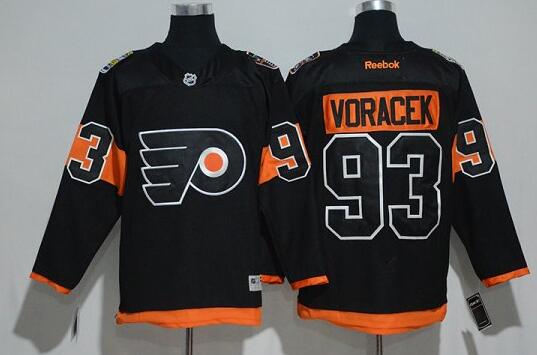 Philadelphia Flyers 93 Jakub Voracek Stadium Series Black Jersey