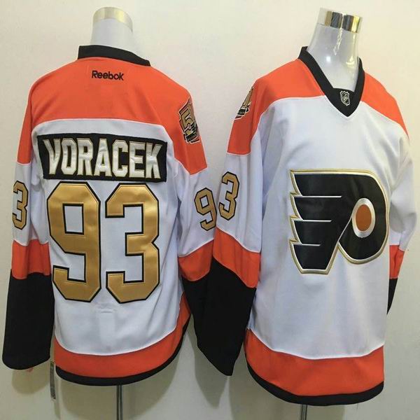 Philadelphia Flyers 93 Jakub Voracek white 50th men nhl ice hockey  jerseys