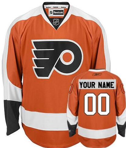 Philadelphia Flyers Orange Home NHL Jersey Custom any name number