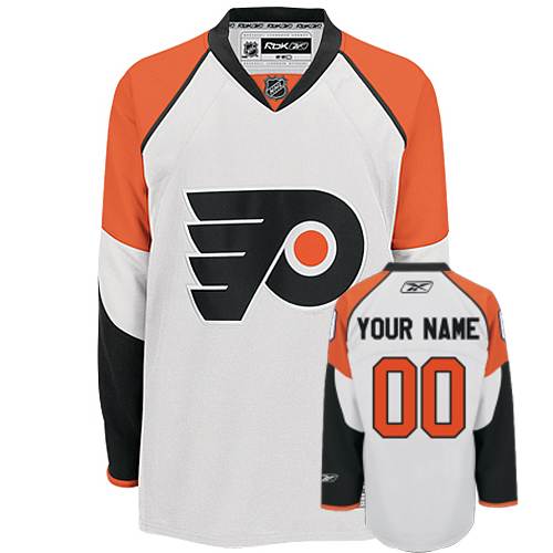 Philadelphia Flyers White Road NHL Jersey Custom any name number