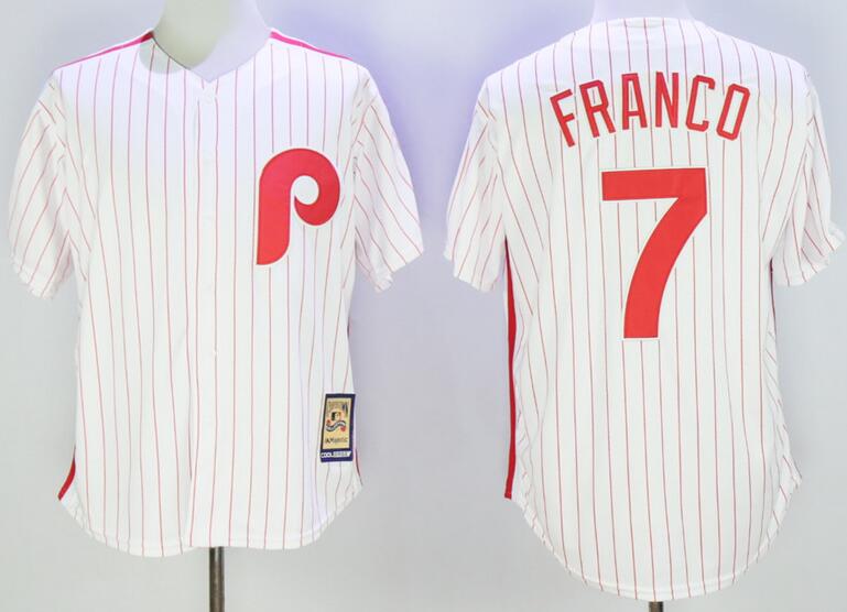 Philadelphia Phillies 7 maikel franco white men baseball MLB jersey