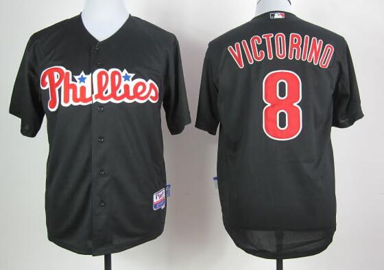 Philadelphia Phillies 8 Shane Victorino black men mlb baseball jersey