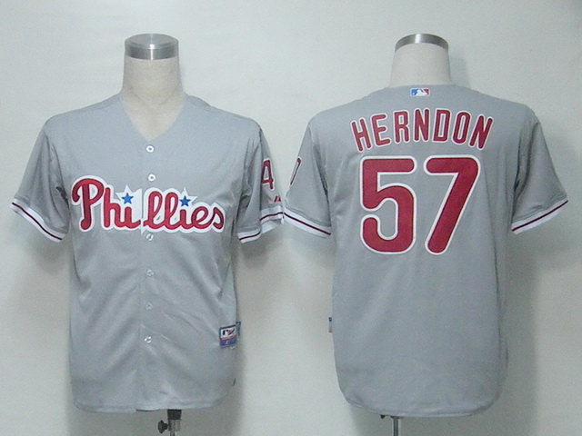 Philadephia Phillies 57 Herndon Gery men baseball MLB Jerseys