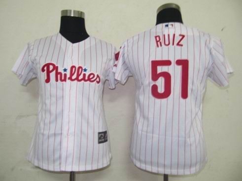 Philadephia Phillis 51 Ruiz white MLB Women Jerseys