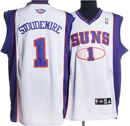 Phoenix Suns 1 Stoudemire Adidas white basketball nba jerseys