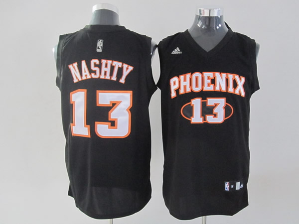 Phoenix Suns 13 Steve NASH black Adidas basketball nba jersey