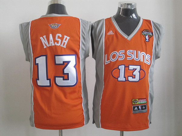 Phoenix Suns 13 Steve NASH orange men basketball nba jersey