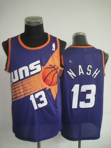 Phoenix Suns 13 Steve NASH purple men basketball nba jersey