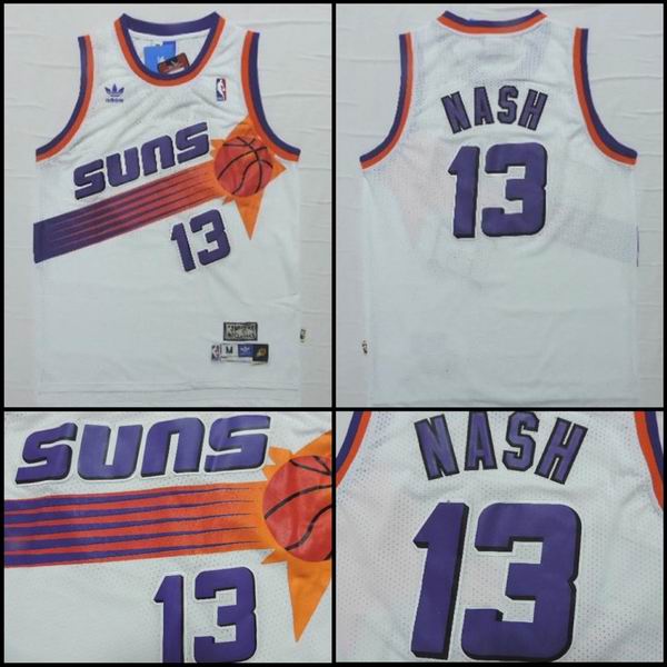 Phoenix Suns 13 Steve Nash white men nba basketball jersey