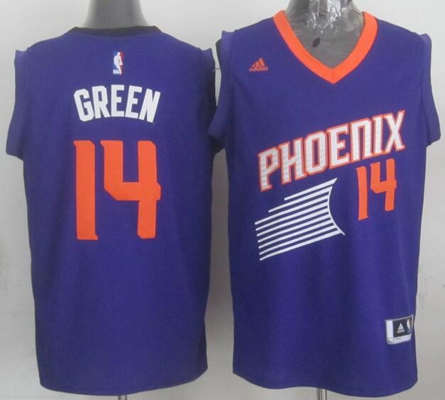 Phoenix Suns 14 green blue throwback men basketball nba jersey