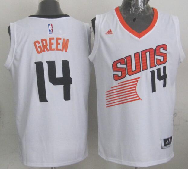 Phoenix Suns 14 green white throwback men basketball nba jersey