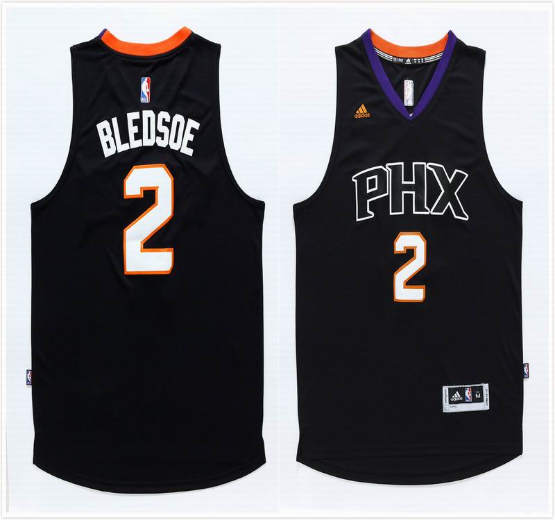 Phoenix Suns 2 Eric Bledsoe black throwback men basketball nba jersey