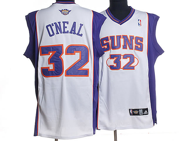 Phoenix Suns 32 O`NEAL white men basketball nba jersey