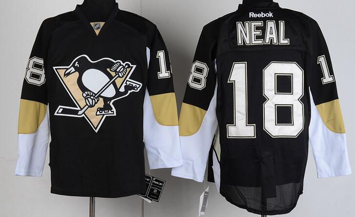 Pittsburgh Penguins 18 James Neal Black  men  nhl ice  hockey  jerseys