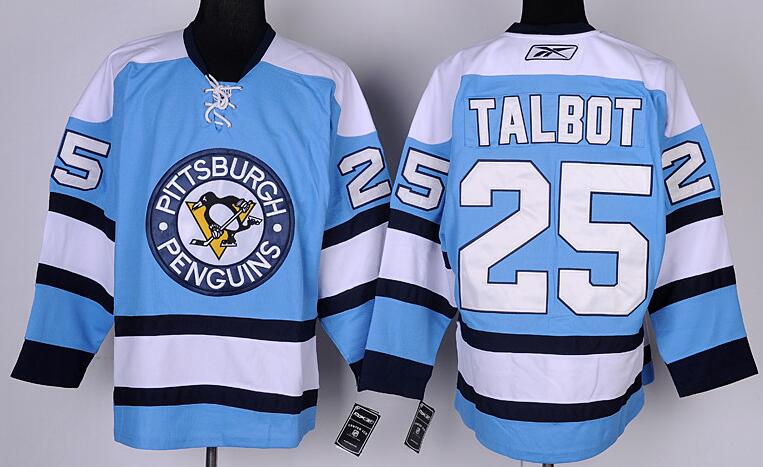 Pittsburgh Penguins 25 Maxime Talbot bluje men nhl ice hockey  jerseys