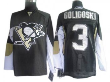 Pittsburgh Penguins 3 Goligoski black men nhl ice hockey  jerseys