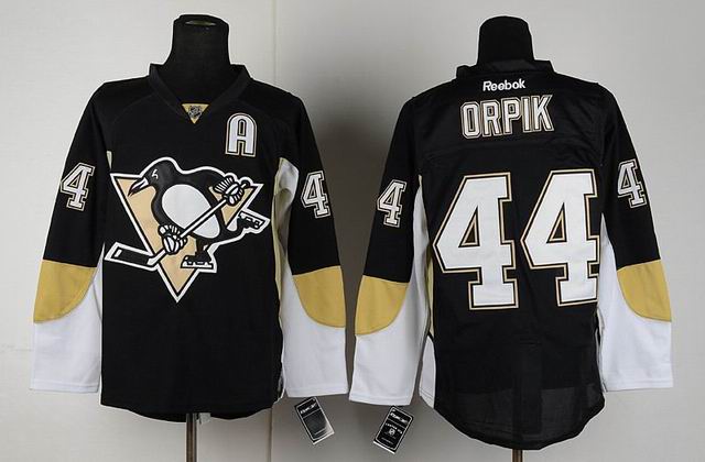 Pittsburgh Penguins 44 Orpik Black men nhl ice hockey  jerseys