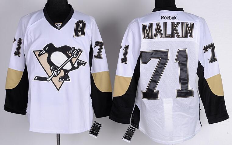 Pittsburgh Penguins 71 E.Malkin White men nhl ice hockey  jersey