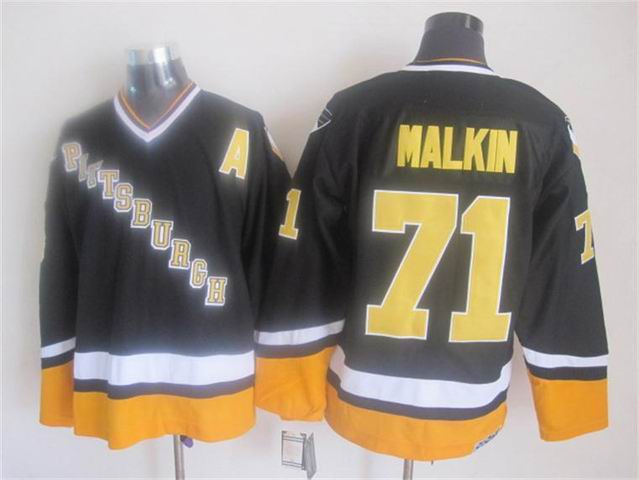 Pittsburgh Penguins 71 Evgeni Malkin black  CCM men nhl  ice  hockey  jersey