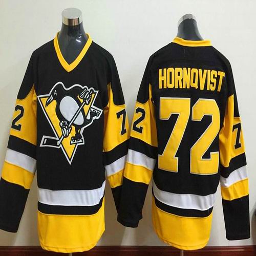 Pittsburgh Penguins 72 Patric Hornqvist Black men nhl ice hockey  jersey