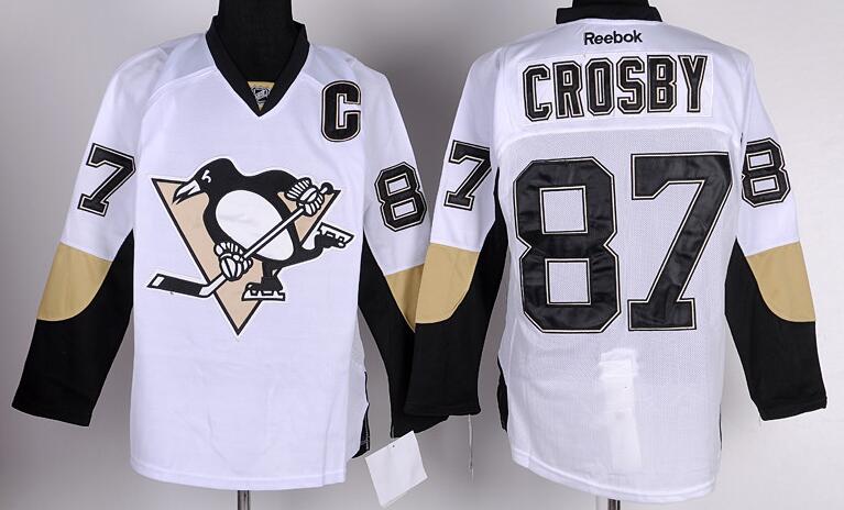 Pittsburgh Penguins 87 S.Crosby White men nhl ice hockey jerseys