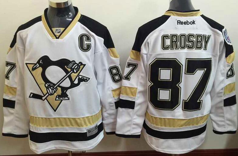 Pittsburgh Penguins 87 Sidney Crosby white men nhl ice hockey  jerseys