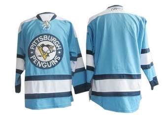 Pittsburgh Penguins Blank Blue men nhl ice hockey  jerseys