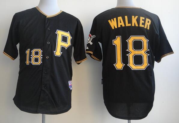 Pittsburgh Pirates 18 Neil Walker black baseball mlb Jersey