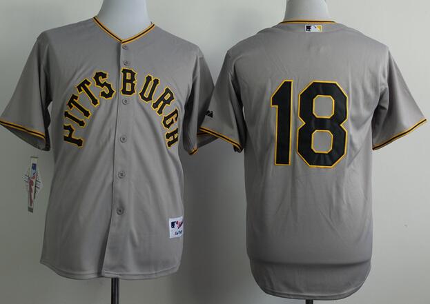 Pittsburgh Pirates 18 Neil Walker gray mlb jerseys