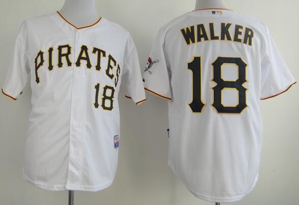 Pittsburgh Pirates 18 Neil Walker throwback white Jersey