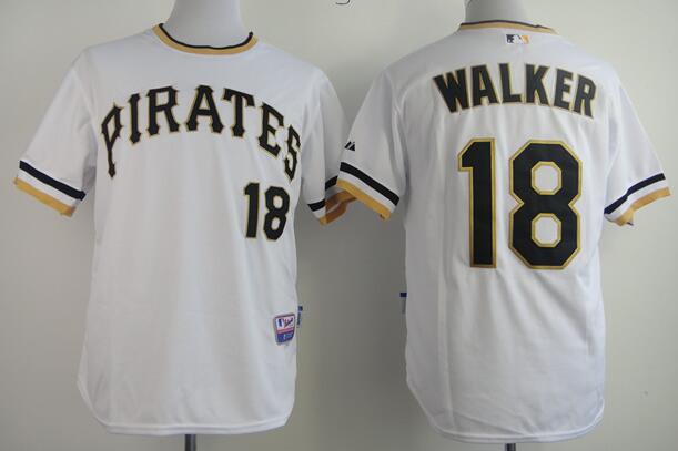 Pittsburgh Pirates 18 Neil Walker throwback white Jerseys