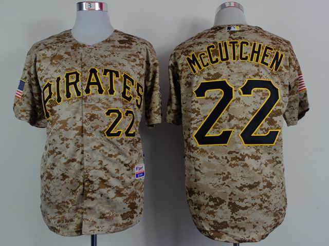 Pittsburgh Pirates 22 Andrew McCutchen camo MLB baseball Jerseys